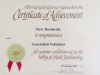Volunteer Certificate - 28 October 2006