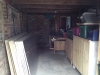 The garage before work begins