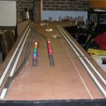 Completed trackwork in the intermodal yard