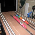 Other end of layout showing intermodal yard