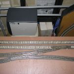 Overhead view of pointwork at yard throat