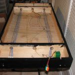 View showing the power buses and wiring