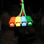 Front closeup view of the PowerPole connectors