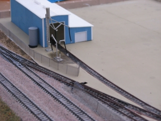 Yard entrance and loco shed