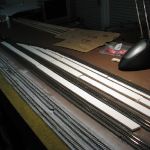 Support strips for paving