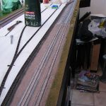 Track ballasting begins