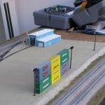 Close-up of intermodal yard